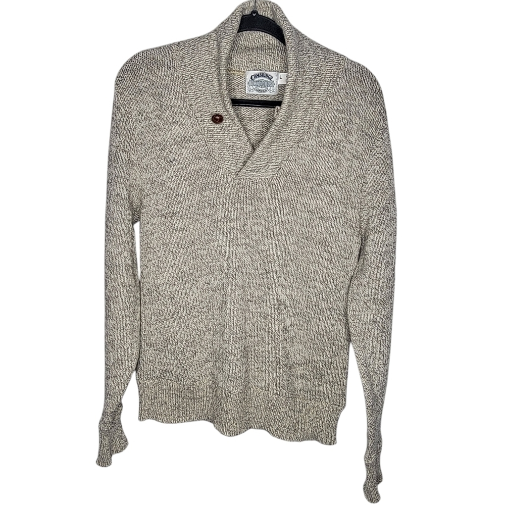 Vintage 90s Cambridge Dry Goods Cowl Neck Wool Sweater Size Large